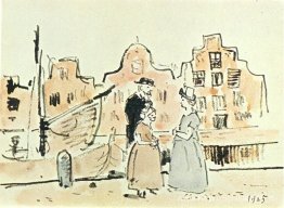 Een oever van een kanaal Een oever van een kanaal