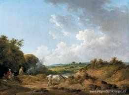Een zigeunerkamp Een zigeunerkamp