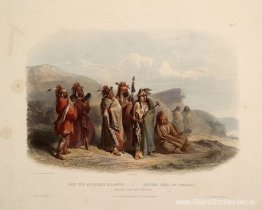 Saukie en Fox Indianen, bord 20 uit deel 1 van 'Reizen in het bi Saukie en Fox Indianen, bord 20 uit deel 1 van 'Reizen in het bi