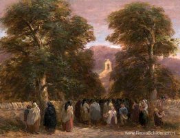 Een Welshe begrafenis, Bettws Church Een Welshe begrafenis, Bettws Church