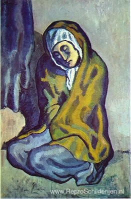 Hurkende bedelaar Hurkende bedelaar