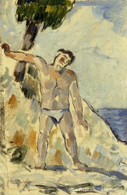 Zwemmer met gespreide armen Zwemmer met gespreide armen