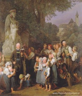 De verering van St. John Nepomuk De verering van St. John Nepomuk