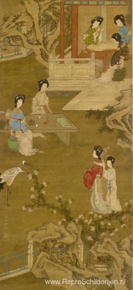 Making the Bride's Gown (anonieme kopie naar Tang Yin) Making the Bride's Gown (anonieme kopie naar Tang Yin)