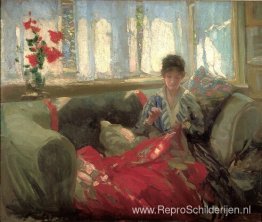 Vrouw naaien Vrouw naaien