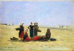 Vrouwen op het strand van Berck Vrouwen op het strand van Berck