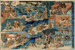 Overzicht van het kabuki-toneelstuk Yoshitsune Senbon Zakura (Yo Overzicht van het kabuki-toneelstuk Yoshitsune Senbon Zakura (Yo