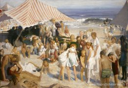 Strand bij Coney Island Strand bij Coney Island