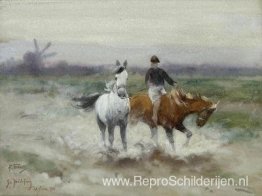 Een ritje te paard Een ritje te paard