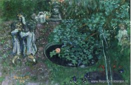 Kinderen spelen in een tuin Kinderen spelen in een tuin