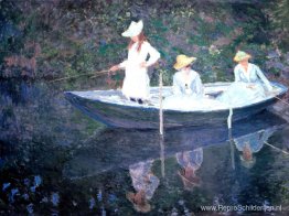In de Norvegienne-boot in Giverny In de Norvegienne-boot in Giverny