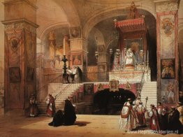 Nazareth. De kerk van de aankondiging Nazareth. De kerk van de aankondiging