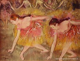 Dansers die zich bukken Dansers die zich bukken