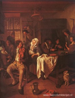 Herberg met violist en kaartspelers Herberg met violist en kaartspelers