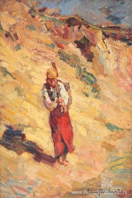 Tataarse vrouw komt uit de put Tataarse vrouw komt uit de put