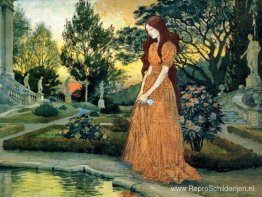 Meisje in de tuin Meisje in de tuin