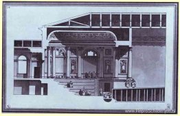 Ontwerp van het Hermitage Theater in Sint-Petersburg (sectie) Ontwerp van het Hermitage Theater in Sint-Petersburg (sectie)