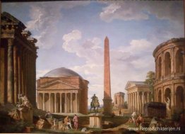 Roman Capriccio: het Pantheon en andere monumenten Roman Capriccio: het Pantheon en andere monumenten