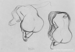 Twee studies over zittende naakten Twee studies over zittende naakten