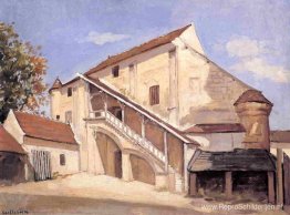 Meaux. Effect van zonlicht op het oude kapittelhuis Meaux. Effect van zonlicht op het oude kapittelhuis