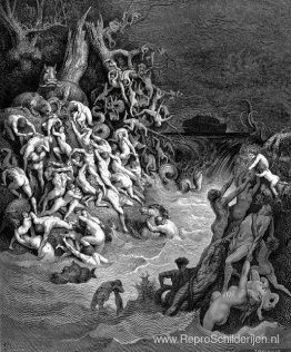 Wereld verwoest door water Wereld verwoest door water