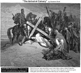 De aankomst op Golgotha De aankomst op Golgotha
