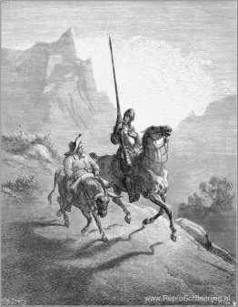 Don Quixote en Sancho gaan op pad Don Quixote en Sancho gaan op pad