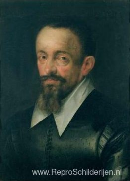 Portret van een man, mogelijk Johannes Kepler Portret van een man, mogelijk Johannes Kepler