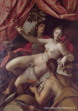 Allegorie van vrede, kunst en overvloed Allegorie van vrede, kunst en overvloed