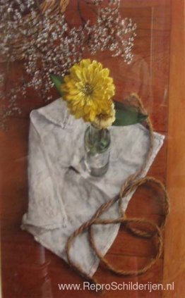 Stilleven met gele Zinnia Stilleven met gele Zinnia