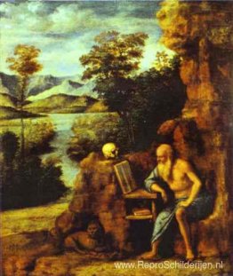 St. Jerome in de woestijn St. Jerome in de woestijn