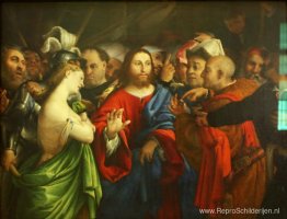 Christus en de overspelige vrouw Christus en de overspelige vrouw