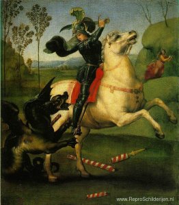 St. George worstelt met de draak St. George worstelt met de draak