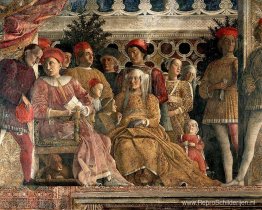 Het hof van de Gonzaga (detail) Het hof van de Gonzaga (detail)