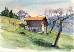 Bergschuur bij 'Les Posses' gelegen boven Gryon Bergschuur bij 'Les Posses' gelegen boven Gryon