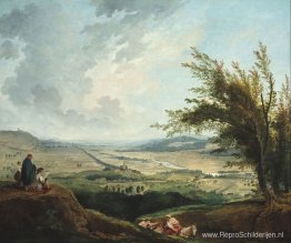 Een uitgestrekt landschap nabij Parijs Een uitgestrekt landschap nabij Parijs
