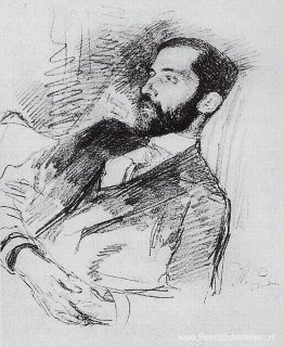 Portret van Dmitri Serguejevitsj Merezjkovsky Portret van Dmitri Serguejevitsj Merezjkovsky
