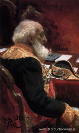 Portret van het erelid van de Academie van Wetenschappen en Acad Portret van het erelid van de Academie van Wetenschappen en Acad