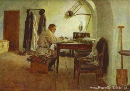 Leo Tolstoj in zijn studeerkamer Leo Tolstoj in zijn studeerkamer