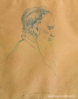 Portret van Leo Tolstoj Portret van Leo Tolstoj