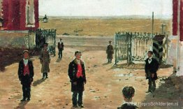 De binnenplaats van het Petrovsky-paleis De binnenplaats van het Petrovsky-paleis