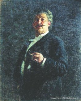Portret van schilder en beeldhouwer Michail Osipovitsj Mikeshin Portret van schilder en beeldhouwer Michail Osipovitsj Mikeshin