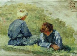 De jongens op het gras De jongens op het gras