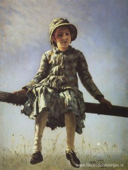 Drakenvlieg. Portret van Vera Repina, de dochter van de kunstena Drakenvlieg. Portret van Vera Repina, de dochter van de kunstena