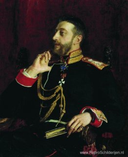 Portret van dichter grootvorst Konstantin Konstantinovich Romano Portret van dichter grootvorst Konstantin Konstantinovich Romano