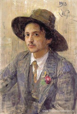 Portret van de schilder Isaak Izrailevich Brodsky Portret van de schilder Isaak Izrailevich Brodsky
