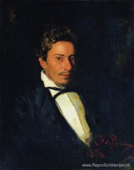 Portret van V. Repin, muzikant, broer van de kunstenaar Portret van V. Repin, muzikant, broer van de kunstenaar