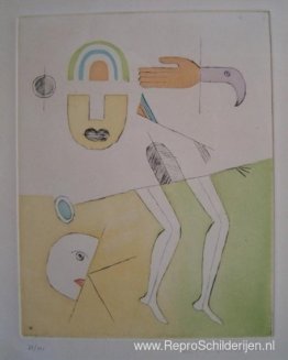 Illustratie voor L’extrême-Occidentale door Ghérasim Luca Illustratie voor L’extrême-Occidentale door Ghérasim Luca