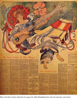 Hot Wave-puzzel. Illustratie voor Philadelphia Press Hot Wave-puzzel. Illustratie voor Philadelphia Press