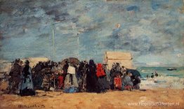 Trouville, strandscène Trouville, strandscène